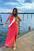 I absolute loved this dress! I wore it for my 21st birthday to a nice restaurant on the water!! I loved how perfect it fit. The leg slip on the side made the dress extra cute! Totally would recommend! - Jackie J.