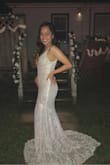 We had a small backyard wedding with our family and friends. And this dress was perfect for our day! It runs long for me and hemmed the inside because I'm petite but everything about this dress is perfect. - Junn C.