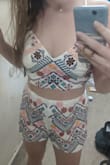 I saw this outfit last year on the website but it kept getting sold out so I was really excited when I saw it online this year and bought it right away. I am completely obsessed with it. The material is great and it's such a cute outfit!! - Sharyn F.