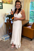 Needed a dress for my civil ceremony since I didn't want to wear my wedding dress. This was a little long for me being 5'4" but it ended up looking great. If I had time I would have had the straps altered too but we made it work. It was so comfortable and I will definitely wear again! - Shelby D.