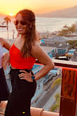 This top fits perfectly. True to size. Gorgeous color! - Rychelle A.