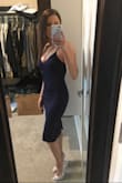A true stunner and show stopper. The length of the dress makes up for the low cut top that helps keep it classy. - Cara R.