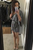 Love it! So comfortable and cute. The top can come down a little low but with body tape it stays in place. - Cara R.