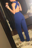 The idea of this is cute, I do feel though that the design of it makes the torso look extra extra long and the legs aren't long enough for me personally. I returned it but the color is really pretty! - Chelsea F.