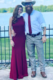 Dress was packaged with care. Very happy with this buy! Dress is exactly as pictured! Came in the mail within a week. The dress is made with a thick, heavy but comfortable material. I am about 5'4 and weigh 105lbs. I had to get the dress hemmed 1.5 inches but then it fit amazing all the way around with a pair of heels! - Laure T.