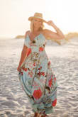 I read the reviews before ordering and as others described it does run big. I am almost always a large but went with a medium and it was perfect! Everyone said it was long too which it was but I'm 5'10 with long legs so it was a perfect length for me. This would be perfect for weddings, dressy dinner, or pictures (I wore it for beach pics). I have had tons of compliments on it and asking where I found it. I would highly recommend! - Michelle T.