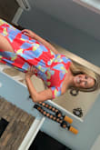 The best summer dress I own so far. Love the colors, it's super flirty and fits great. Love, love it and I got tons of complements on it. - Christina P.