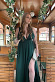 I love love love this dress. I ordered it last minute for my cousin's wedding. Shipped quickly and surpassed my expectations. Great quality, very comfortable, and so so flattering. The color is exactly as pictured. The length was perfect with 4" heels. The straps were a tad bit wider than I expected so I had my mom cinch them at the top of the shoulder. I have a large bust so I did use breast lift tape to give myself some extra support and ensure I wouldn't have any mishaps while dancing. Overall, I'm very pleased with this dress & would honestly buy it in every color if I could afford it. - Megan F.