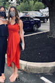 I wore this dress to a wedding during COVID-19. The dress was extremely comfortable and very flattering. I ordered several dresses from Lulus and this was my favorite! - Devan W.