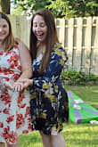 I absolutely LOVE this dress! I wore it in mid July for a outdoor birthday party and engagement party For being long sleeve it wasn't hot but comfortable and airy. It was slimming, you can tighten the waist as needed, it's comfortable and so stylish! I have bigger arms and run into the issue when ordering online clothes don't fit because of the sleeve but that wasn't the case because of this dress was so true to size. This dress was utterly perfect in every way and am extremely happy with this purchase! - Jessica W.