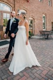 I was pleasantly surprised at how well this dress worked out for my wedding. We held a very small ceremony and this dress was perfect for the occasion. I received so many compliments and loved the way it made me feel. - Samantha R.