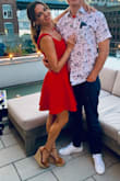 Perfect 4th of July dress or any occasion where you want to be dressed up but not too over dressed. The color is vibrant and looks beautiful paired with red lipstick. Got so many compliments. It's sexy but not too short and super comfortable. - Olya M.