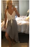 Love the skirt! Light and airy. High waisted. Surprisingly long on the one side. I'm 5'5" and it's still touches the floor. - Heather S.