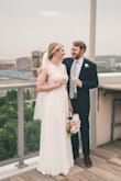 Like many people, we had to change our wedding plans last minute due to covid. I ordered this dress a month before, and it came quickly. I did have to get it hemmed, which wasn't a big deal. My only complaint is it was baggy in the chest/abdomen area, and you can't wear a real bra because of the side mesh, so I thought it resulted in a bit of a saggy boob look. I was worried taking in that part would change the fit of the rest (which fit fine), but I see some other girls had it taken in, so maybe I should have! - Carly S.