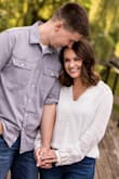 I loved this white top for engagement photos. The details on the sleeves are so pretty. So lightweight and comfortable too. - Alexandra W.