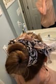 I did a cute bun look with this. Love this hair piece. Lots of ways to wear it - Rebecca L.