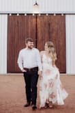 Definitely a perfect dress for engagement pictures!! I always worry with online orders, but when I saw this dress I knew it was a chance I was willing to take. First off, the dress is absolutely stunning and is adjustable to fit. I like to compare the dress to a cape, because it can come all of the way open and it has a string tie which allows it to be easily adjusted. If you are in between sizes I would definitely size down. The dress is lined, which is perfect so there isn't any sheerness. And there are adjustable straps, so this dress is really conformable to your body shape and size. Needless to say, I recommend this dress 100 percent!! - Jonquil R.
