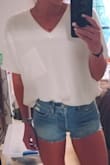 Fits great! Love the shorter cut and button up front!! - Katie C.