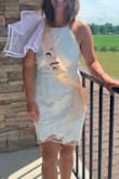 LOVE! My favorite part is the fabric quality. It's thicker and not see through. I didn't even need a bra with mine honestly. The fabric has no stretch but it was very comfortable. - Kayla C.