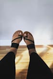 These sandals are even cuter than i thought and surprisingly comfortable! I'm a 6.5 and that's what I ordered. I may have been able to go with a 7, but the 6.5 fit exact at my heel. The quality seems good, I hope they last, but either way they're definitely worth the price! - Brenda C.