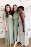 Loved the look of this dress, had to wear a tank to cover my bust, but it was still a pretty dress! Was long with my 5'6"m height, but was perfect with my wedges. - Julie G.