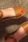 Believe it or not these are my first sandals. I'm super picky with shoes/ sandals trust me but once I saw these they looked so cute and so casual not something uncomfortable. I'm so glad I got them!! They're so easy to dress with and there's also different colors. I love LOVE LOVEEEE THEM !! I'm usually a size 6.5 in shoes and got these in size 7 and fit just right! - Melissa C.