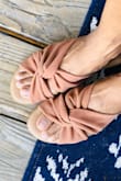 The insole of the sandal is actually padded making them super comfy and of course super cute! - Mai T.