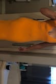 Orange is my favorite color. I'm obsessed and I had been eyeing it for a long time. Something about it didn't flatter me, and normally orange looks great with my skin tone. I'm not sure what it was, but it seemed to accentuate my cellulite somehow?
It does fit, and I'm glad I saw it on myself. Maybe I'll feel better about wearing this when I lose a little weight. - Tiana H.