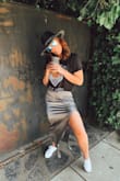 This is my first midi skirt purchase and I couldn't be happier! Fits true to size, super comfy and is a head-turner! Can go casual with a cropped tee but also can be great for date night! - Kaitlin B.