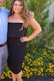 Perfect fit, dress it up or dress it down. Worn to a last minute wedding. Rocked it all night and with no bra! - Shanley N.