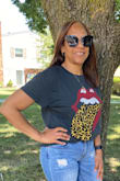The color was exactly as pictured! The shirt is cute and comfy and exactly what I was looking for. I ordered a M and it is a perfect fit. I am 5'2, 127 lbs. hope this helps! I love the clothes from Lulus!! I am so glad I found them. Everything has been spot on, fits wonderfully, the styles are trendy and there are lots to choose from!! - Jannie M.