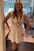 I was a little skeptical about buying this dress at first, but was so happy I did. It fit great, and got lots of compliments on it for my bachelorette party. - Amber C.
