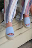 I wore these shoes to go take photos with my friends, and we had to walk a long distance from where we parked the car to where we were taking pictures. I think these shoes are absolutely adorable and loved the color, but the lower half of the strap closer to the middle of my foot rubbed blisters on the inner sides of my feet that hurt so I ended up walking barefoot on the hot concrete (there was no winning in this scenario). I'd love to keep wearing them, but I'll probably have to wear bandaids on the inner edge of my foot where the shoe rubs. Super stylish and fit perfectly! They just rubbed blisters :( - Haydon L.