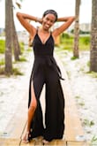 Beautiful but simple jumpsuit. It fits in all the right places. - Keisha S.