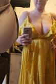 I'm extremely busty.  I ordered a large (which I based on your size chart and pictures of other buyers).

However, though the dress fit my body, it did not, would not, could not contain my breast.   I'm very top-heavy and not proportionate - Lindsay D.