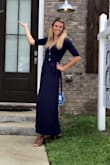 I'm always nervous about ordering dresses online because I'm just shy of 6' and dresses don't typically come that long. The medium was long enough for me to pair with cute heels! Perfect summer dress and ideal for work for me. - Meghan G.