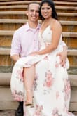 I ABSOLUTELY LOVED this dress! I purchased it for my engagement shoot and it looks just like it is pictured! I will admit that it is long (I expected it to be because it is a Maxi dress). I am also 4'10" so I had to get it hemed at the bottom, but it fit around my bust and waist PERFECTLY! - Leesa G.