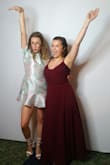 I was very skeptical of this dress because of the back, but it turned out hugging my frame perfectly and was very comfortable. The only thing that may seem a little deceiving in the photo is that it's not as silver as it looks online. I wore this to a wedding and received compliments all night. Couldn't recommend it more! - Bridget E.