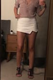 This is hands down the best article of clothing I own. It's stretchy, so it's very comfortable. It feels a little short, but then you look at the back and remember that it's a skort, not a skirt, and you don't feel so exposed. I bought the featured top which goes great with the skort, but the first time I wore the skort, I opted for another Lulu's classic top since it was a little chillier in the evening. Both the tight top and loose-fitting top looked great! I got sooo many compliments on it. My only qualm is that you can see the skort seam in the front under the skirt. It got better as the night went on and the skirt stretched a little, but you can definitely see a line down the front that's a little annoying. 
I love this skort! Definitely buy it if you're on the fence! - Joslyn B.