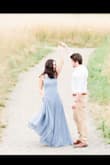 I loved this dress! I wore it for my engagement photos and it photographs beautifully. Fits really well, but it is quite long (but that made for some really pretty photos!) - Jessica B.