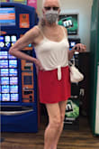 Alrighty then! Let's Begin:
This Skirt is Sassy & Classy.
Wow, what a Bargain.
Time to get another one.
Dress It Up.
Dress It Down.
To Walk The Pup.
Or, Hit the Town.
My New Go 2.
Thx Lulus - Bobby R.