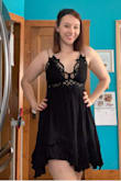 I love this dress and the top fits me like a glove! My only slight concern is that it's quite short. Didn't stop me from wearing it lol - but it is very short IMO. - Kristyn S.