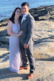 I wore this to a wedding where the dress code dictated we were to wear neutral colors. This dress is a very lovely soft grey. I did have to have it taken in a bit on the sides and at the hem, but it was worth it. - Taryn I.