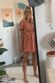This dress is SO cute in person. Fits great (a little short but I am 5'8) and looks so nice. I get so many compliments. I love it!!! - Kate R.