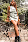 I love this really cute jumper. The color is just as described in the fit was honestly perfect. Would buy again! - Ana P.