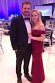 The dress was very comfortable! It fit well around the waistline, the slit was a little high for the event so I had that taken down a bit and the hemline taken up as well. - Leah D.