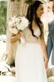 Updating my review because I had my wedding and got to wear this dress. BUY. IT. It is amazing. It fits great, super flattering, looks amazing in pictures and is super comfortable. I wore it all day until we went to bed. We had to cancel our wedding and decided to do a backyard micro wedding, so I ordered this dress instead of my wedding dress. I was highly impressed! - Elise B.