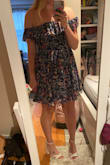 I think a M would have fit too but I'm pretty tall so a M likely would've been too short. Very cute on! Can't wait to wear it again.Wish there were more colors!! - Jayden L.