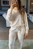 This has to be my favorite Lulus purchase yet. If you're contemplating on getting this top, I'd say to go all in and get the bottoms as well! The material is so nice and soft and slightly heavy, making it very nice quality. The top is a little slouchy and I got my normal size and love the look! - Lexi P.