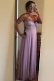 This dress is gorgeous. The shape of the top is very flattering. The color and material is beautiful! I will be wearing this for my beach elopement. I'm excited and can't wait to wear it ! I've ordered several dresses from Lulus and I'm always impressed with the quality for the price. - Tam T.